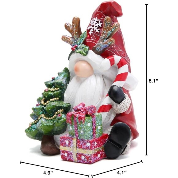 Christmas Gnome Decor Winter Table Swedish Tomte Elf Dwarf Figurines Decor - Picture 7 of 7